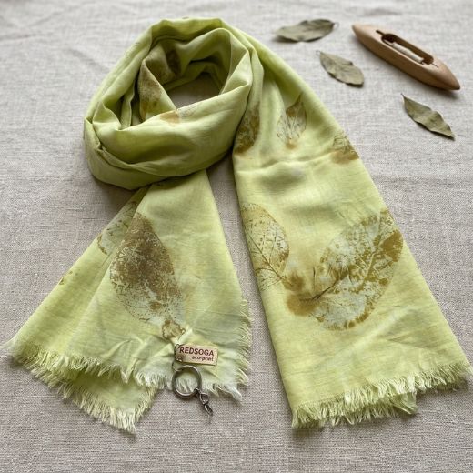spark nigh party dress green Redsoga Ecoprint Hijab